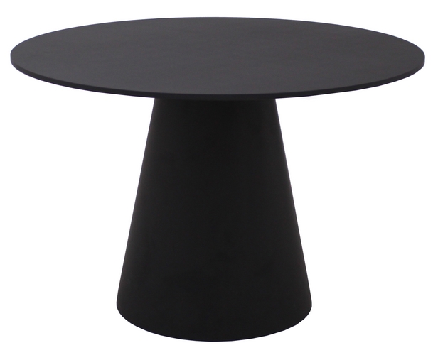 MESA CONE PRETA 120 CM - Tampo MDF Preto